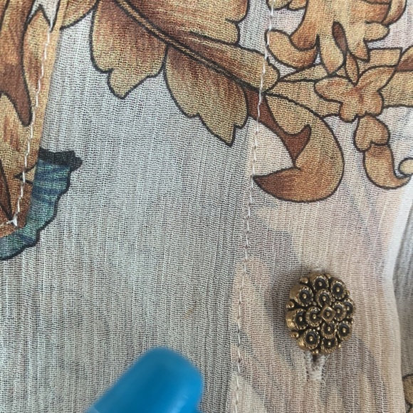 The Kooples Silk Butterfly Sheer Blouse Size XS - Picture 14 of 14